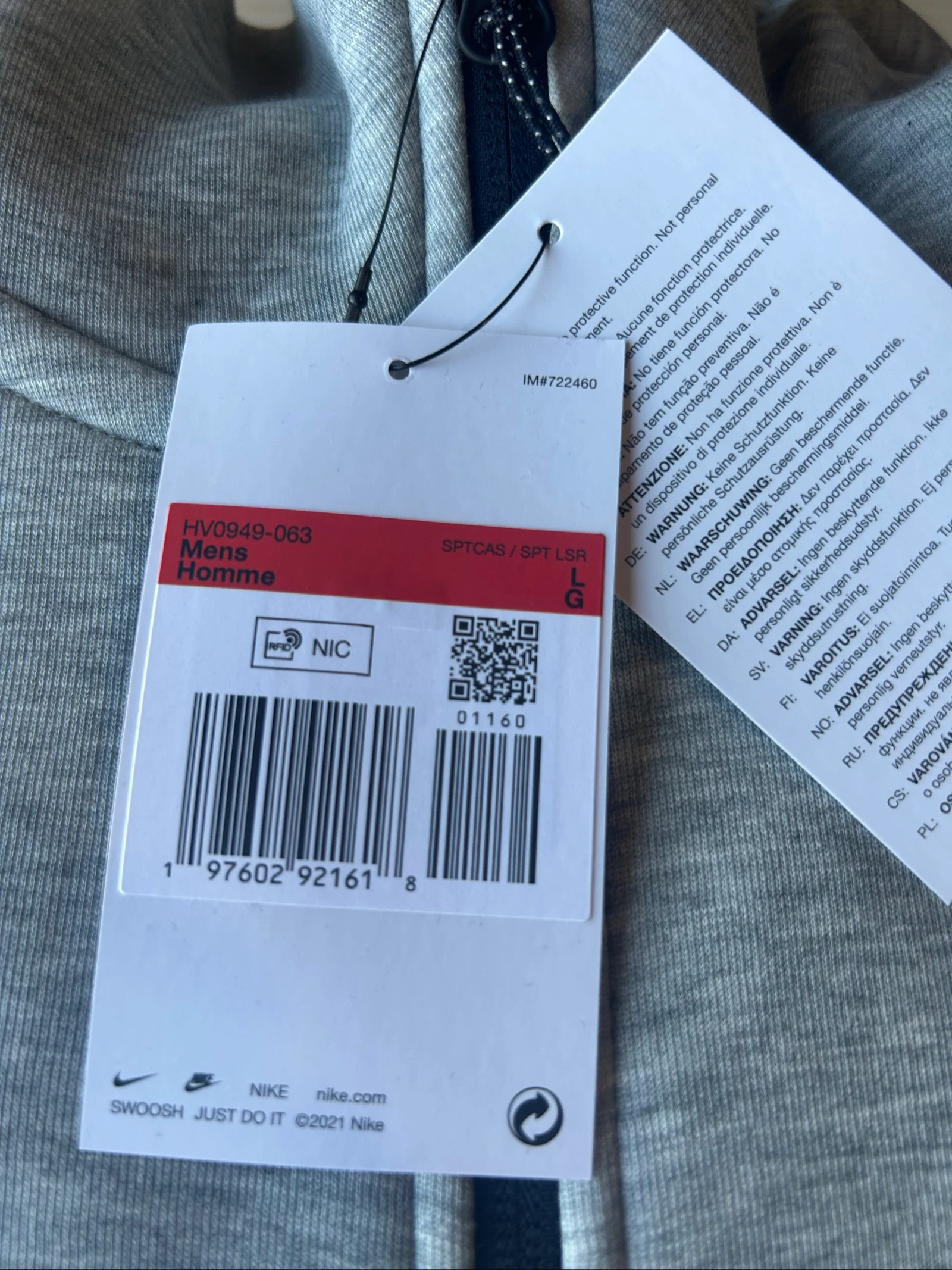 Nike Tech Fleece Gris – Tamaño L | Nuevo | Precio Imbatible – photo 3